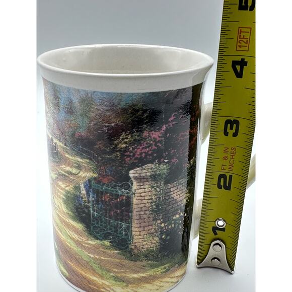 Vintage Designpac Spring Gate Thomas Kinkade Art Scene Mug coffee tea cup 1996 - Picture 9 of 11